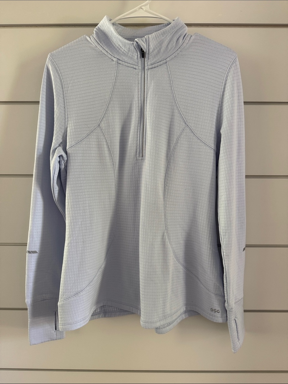 DSG Light Blue Half-Zip Performance Top